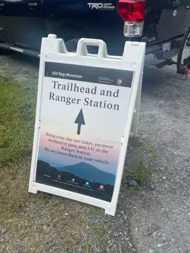 Old rag entrance sign scaled