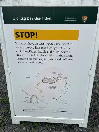 Old rag hike sign scaled