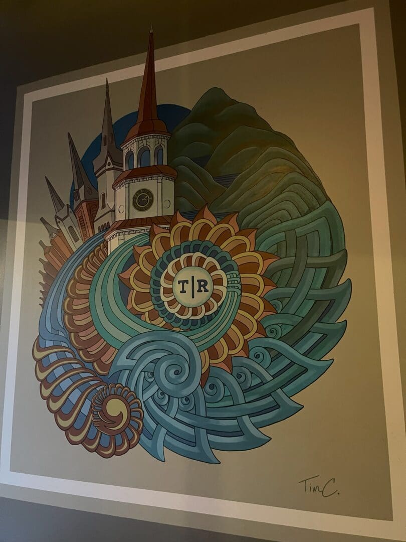 Artwork in the Dining Room at the Tasting Room in Frederick Md