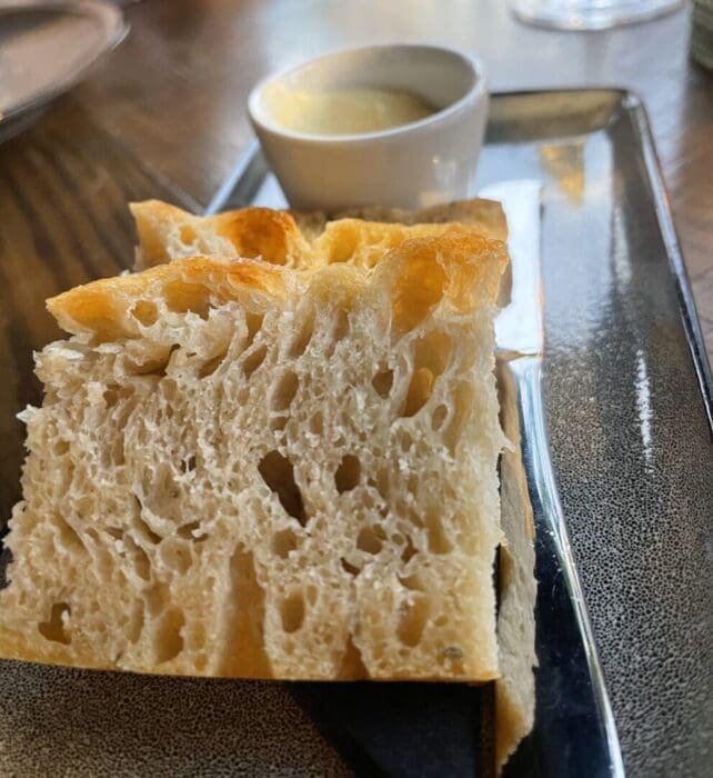 Bread Service at the Beginning of a Meal at the Tasting Room in Frederick