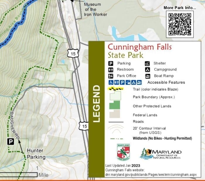 This is the Best Cunningham Falls State Park Map Use This Link for a Pdf Map