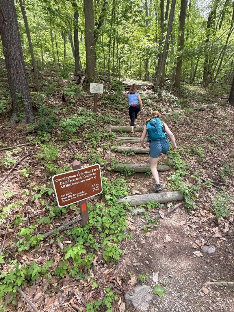 the Start of the Misery Trail Up to Cat Rock in Cunningham Falls State Park