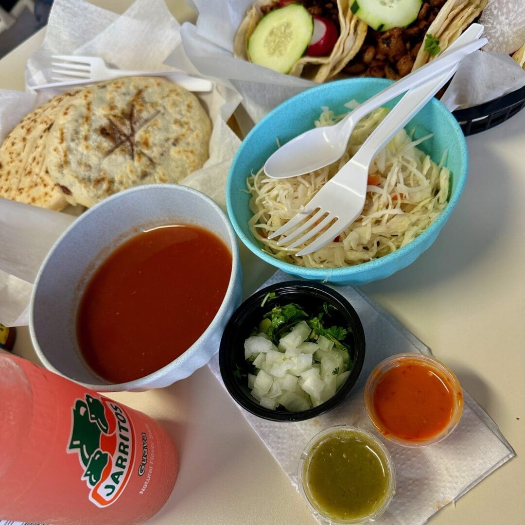 a Pupusa Meal at Que Chivo in Frederick Maryland